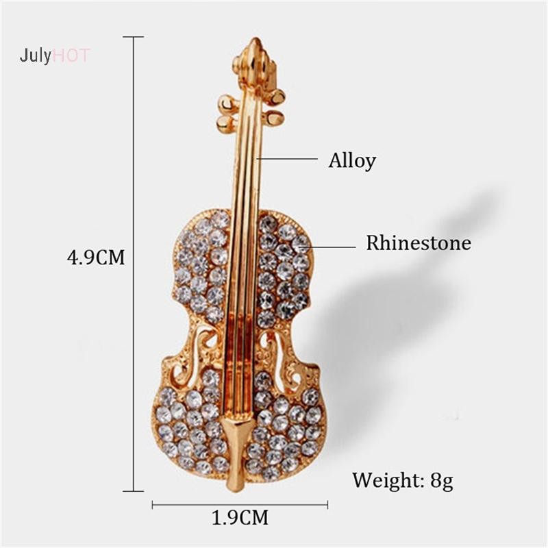 JULYHOT Thời Trang Nữ Vàng Mạ Bạc Pha Lê Vĩ Cầm Khăn Thổ Cẩm Kim Cương Giả Thổ Cẩm Massivedeals