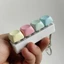 CORALTIDE Fidget Móc Khóa, Nút Chìa Khóa Giảm Căng Thẳng Bàn Phím Ngón Tay, Thư Giãn Vượt Qua Thời Gian Keycap 4 / 9 Phím Clicker Đồ Chơi Người Lớn