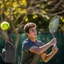 ESSENCEH Pickleball Vợt Ba lô, Túi đựng vợt Tennis dung tích lớn có thể đảo ngược, Dây kéo chắc chắn bền bỉ Túi mái chèo Pickleball Thiết bị tập thể dục
