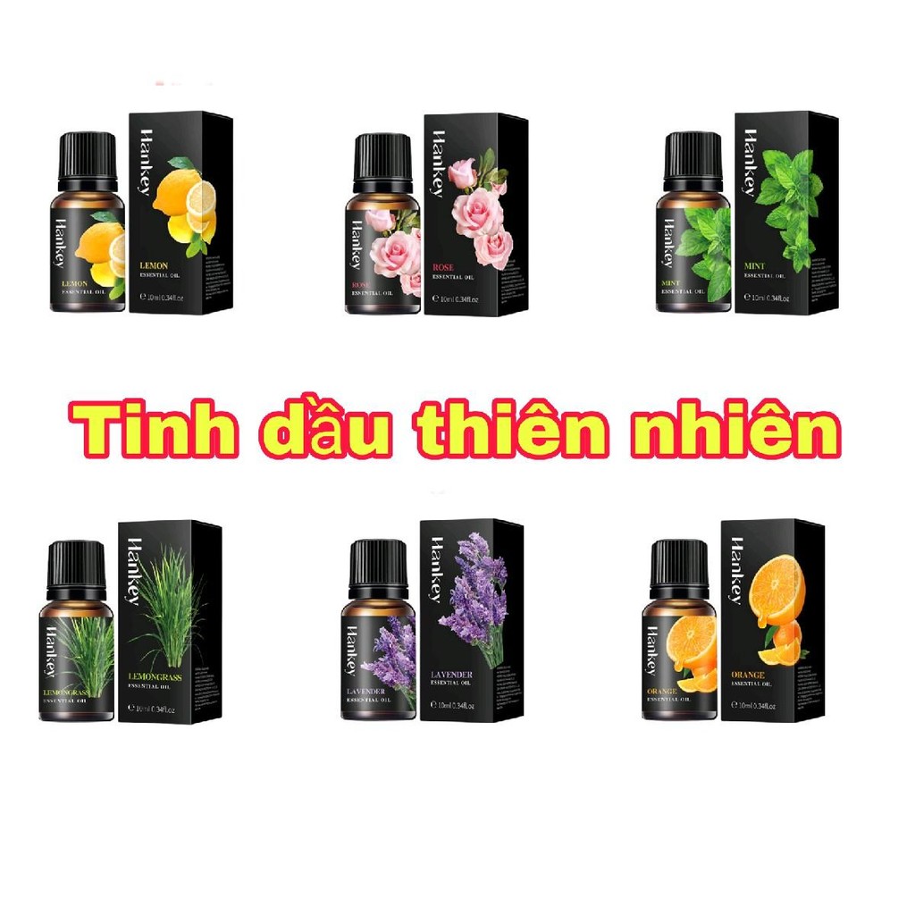 Tình dầu xông phòng tự nhiên tự chọn mùi, chai 10ml, tinh dầu xông phòng thơm phòng đuổi mũi