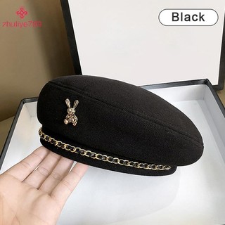 < zhuliye789 > Mũ nồi nữ phong cách dành cho nghệ sĩ Pháp Mũ beanie mùa đông ấm áp Màu trơn Thanh lịch dành cho nữ Mũ họa sĩ phù hợp