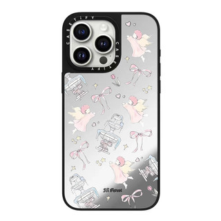 Cat Rabbit Angel Mirror Vỏ điện thoại cứng cho iPhone 17 Pro Max 16 Plus 15 14 13 12 11 Vỏ bọc hoàn toàn Vỏ Acrylic phía sau chống sốc