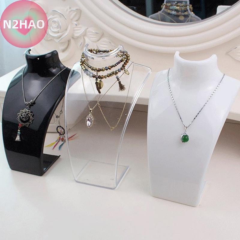 N2hao Mannequin Bust Giá trưng bày trang sức Vòng cổ Giá trưng bày Trang sức Người tổ chức n