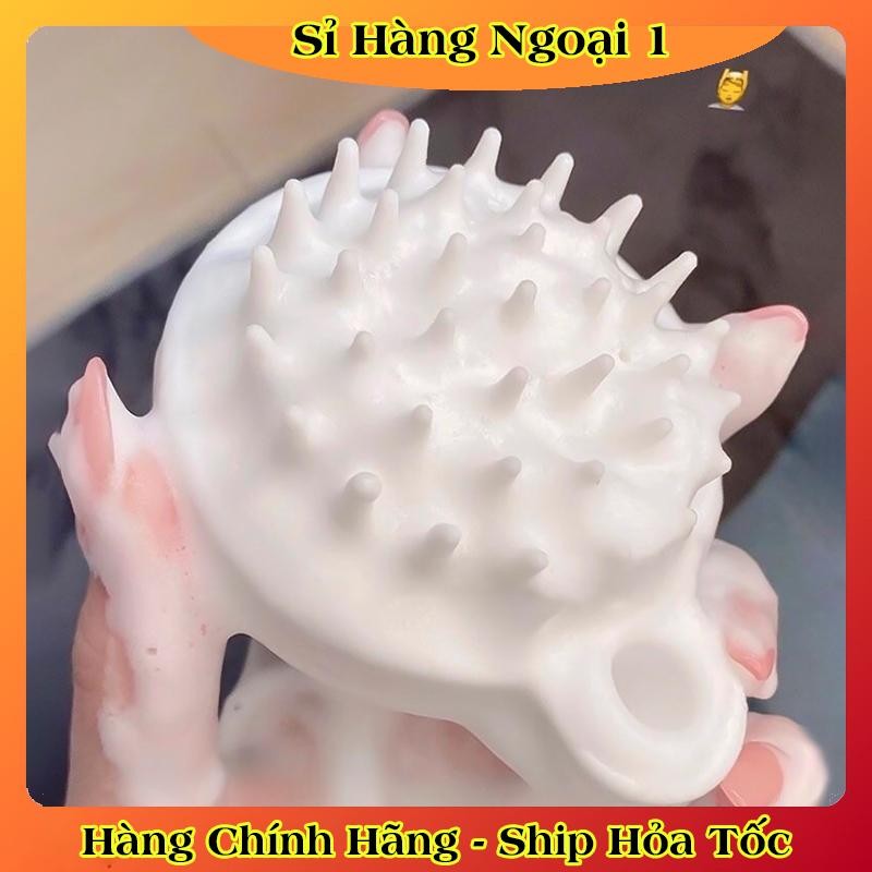 [1 CHIẾC] Lược Gội Đầu Silicon Massage Đầu Thư Giãn - Bàn Chải Kích Thích Mọc Tóc và Làm Sach Da Đầu, Tẩy Tế Bào Chết