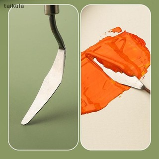 Qwq 1 Bộ Thép Không Gỉ Dầu Paing Scraper Bộ Dầu Paing Trộn Cạp Nghệ Thuật Vẽ Tiếp Liệu Nghệ Sĩ Vẽ Bảng taikula