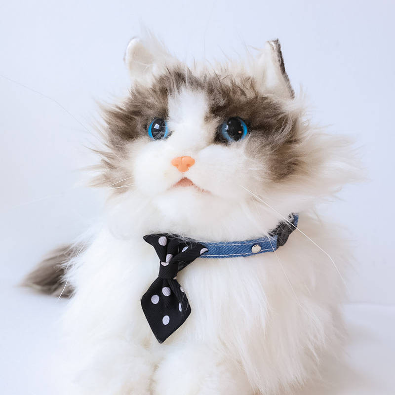 【Ready Stock】 Special Offer Pet Collar Cat Dog Bell Safety Buckle Gentleman Tie British Style Wedding Dot QNuP