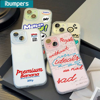 ibumpers Ốp Lưng iPhone Hàn Quốc Đơn Giản English In Hình Ốp Điện Thoại Silicon Mềm Chống Sốc Chống Bẩn Cho Iphone 16 15 14 12 13 11 Pro Max IP 7 8 Plus X XS XR