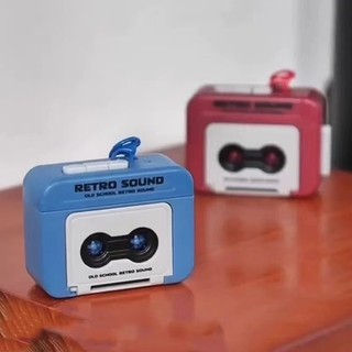 Media player Radio cassette Player Máy ghi âm mini retro Quà Tặng cặp đôi Mặt Dây chuyền móc khóa Vui NhộN Có thể ghi âm đồ trang trí hộp nhạc KWAP