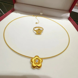 Châu Âu Mỹ ins Phong Cách Mới Kim Cương Chải Nhỏ Hoa Vàng Hoa Phù Hợp Với Nữ