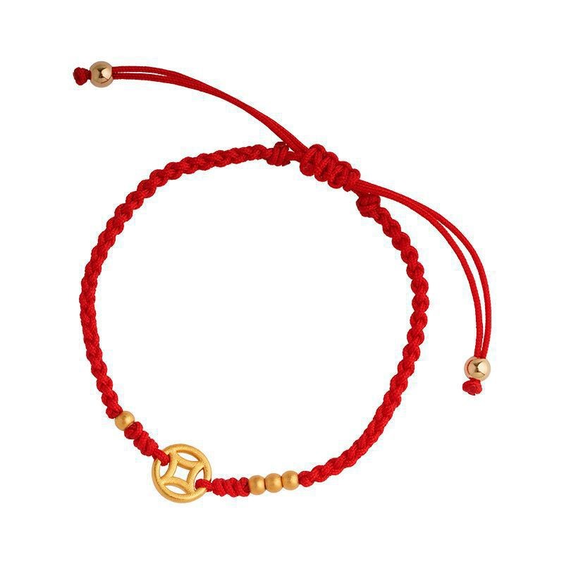 Dây tay dệt mẫu mới dây đỏ dây tay cặp đôi học sinh Vòng tay cổ điển phong cách dân tộc du lịch quà lưu niệm YKHT