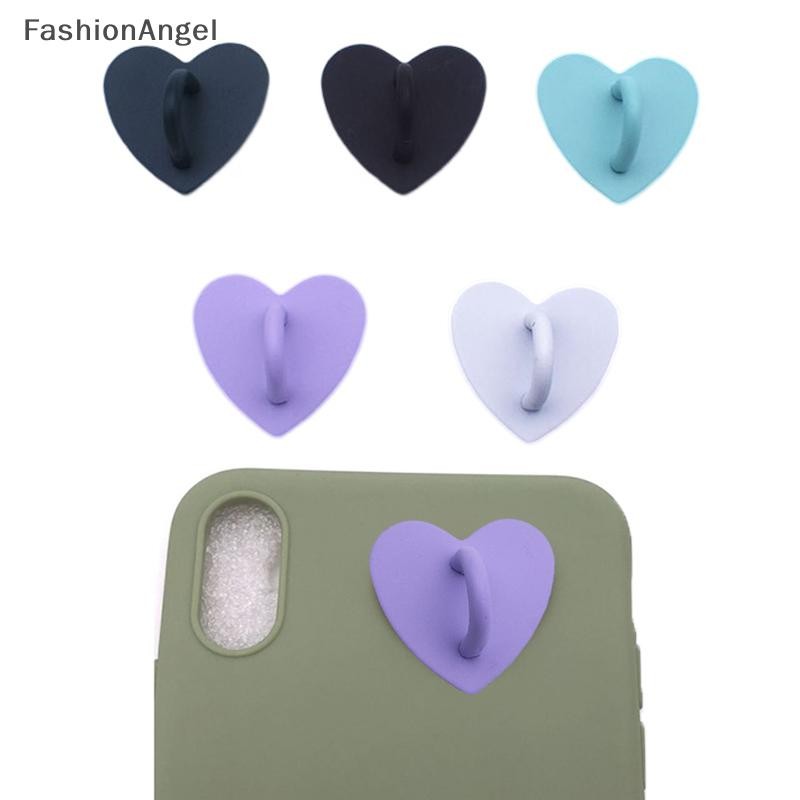 FashionAngel Dính Kim Loại Trái Tim Điện Thoại Quyến Rũ Giá Đỡ Điện Thoại Di Động Nhẫn Đứng Móc Khóa Ch Khóa Phụ Kiện VN