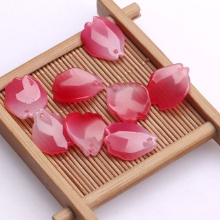 20 bông hoa cánh hoa men màu diy phong cách cổ phong cách kẹp tóc Hán phục chất liệu làm mũ đội đầu diy NHDZ 3AC4