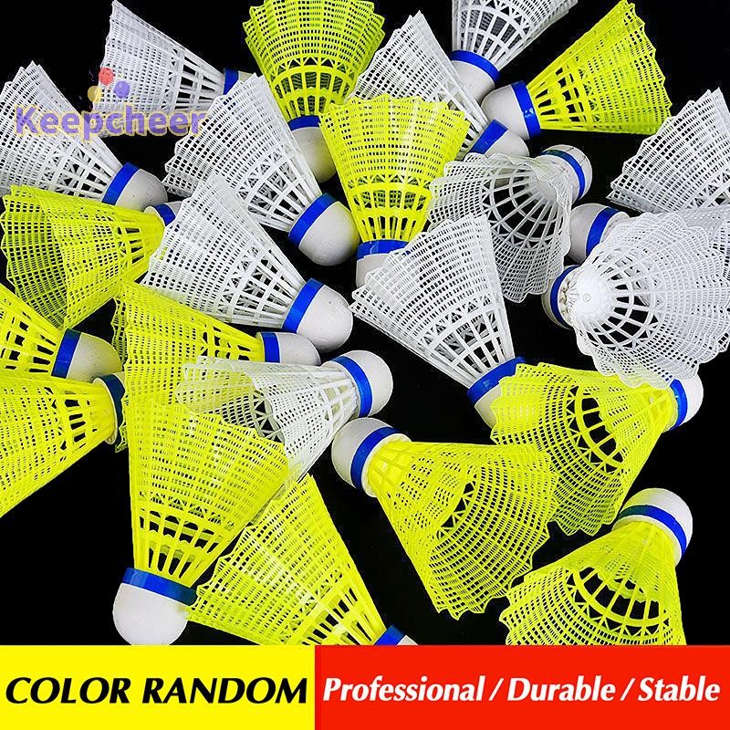 [Keepcheer] 1 CÁI Cầu Lông Nhựa Cầu Lông Vàng Trắng Học Sinh Cầu Lông Nylon [Mới]