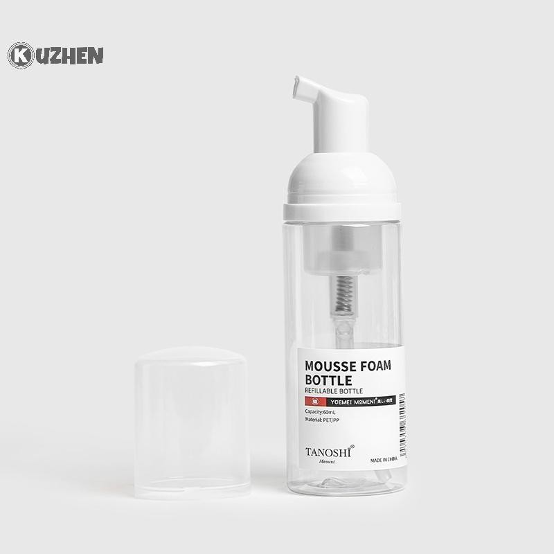 Kuzhen Bọt Bơm Chai Du Lịch Tạo Bọt Hộp Đựng Xà Phòng Tay Lash Sữa Rửa Mặt Dầu Gội Mousse Bơm Có Thể Đổ Lại Hộp Đựng HOT