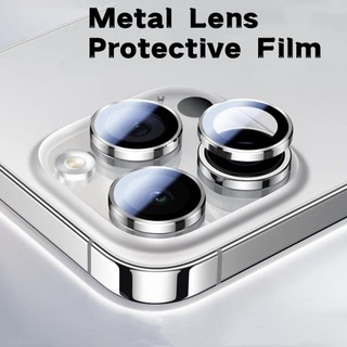 Kim Loại Bảo Vệ Ống Kính Máy Ảnh Cho IPhone 16 Pro Max Vòng Kim Loại Cho IPhone 11 12 13 14 15 Pro Max Plus Ống Kính Máy Ảnh Thủy Tinh Mini