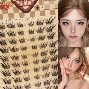 Cáo 3D ​Phong cách Single Cluster Lông mi Manga tự nhiên Lông mi - Công cụ làm đẹp mở rộng mắt giả phân đoạn