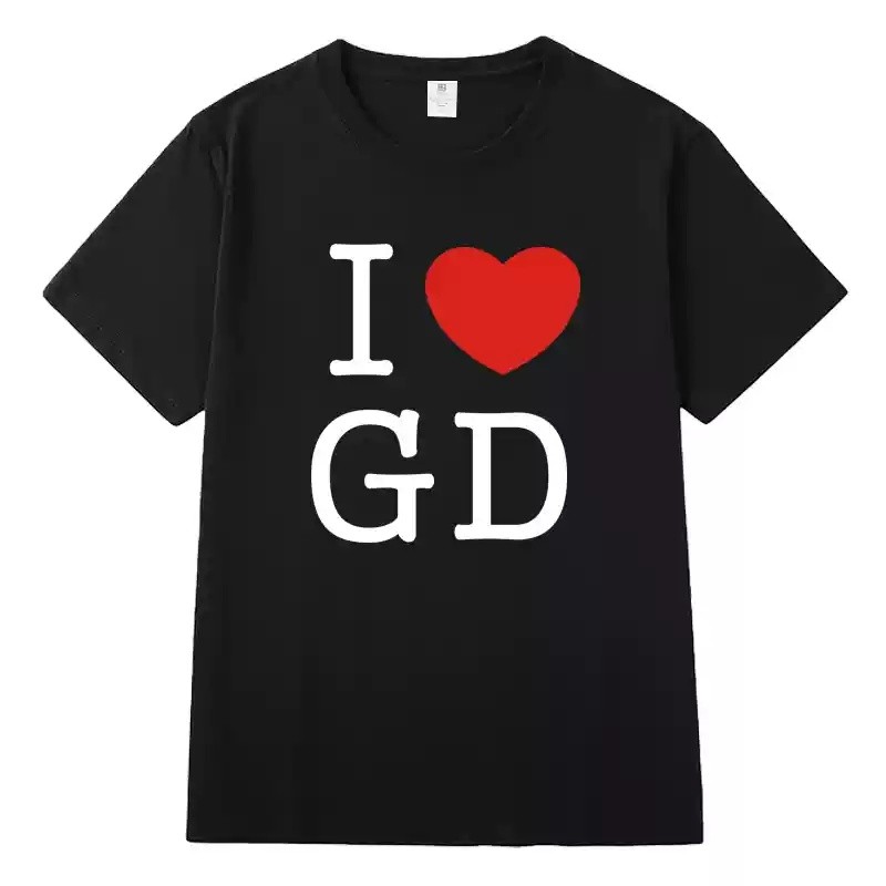 BS1 G-DRAGON 2025 tour du lịch thế giới I LOVE GD cùng phong cách Áo thun KPOP BIGBANG tay ngắn hàng đầu SB1