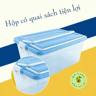 Hộp lạnh 2 quai Việt Nhật 3 size (6521), Hộp đựng thực phẩm, bảo quản thức ăn có quai xách tiện lợi
