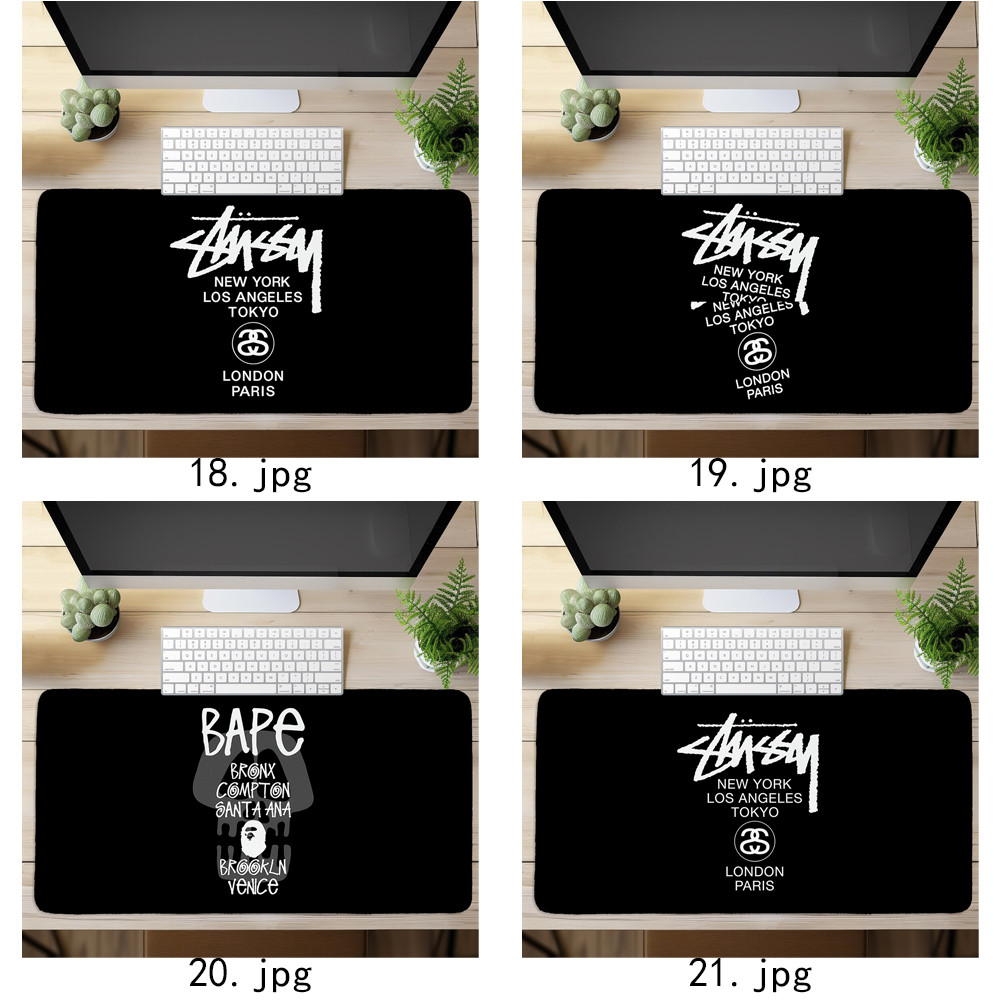 Art Stussy Logo Miếng Lót Chuột In Nghệ Thuật Bàn Phím Máy Tính Bàn Phím Bàn (60x30cm / 80x40cm)