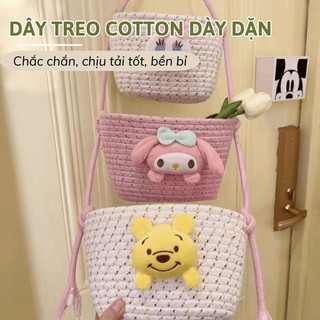 Giỏ Treo Tường Cotton Myd.23 Họa Tiết Hoạt Hình Đáng Yêu Đựng Đồ Đa Năng Cho Phòng Ngủ