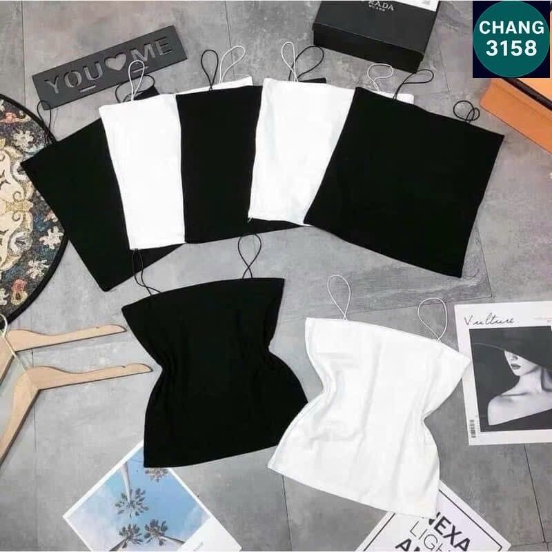 Áo thun Quây Ngực Gợi Cảm, Áo Quây Ngực 2 dây dễ phối đồ, áo 2 dây bún trơn-CHANG 3158