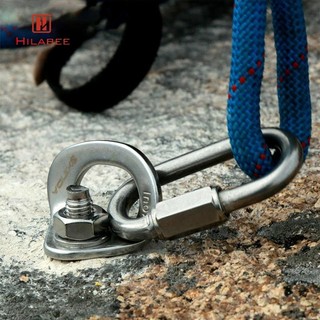 Hilabee Neo Leo Thép không gỉ Đá Bu Lông Móc Treo Võng Làm Việc Trên Không Cho Nhà Leo Núi Trailer