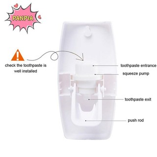 Pnpia 1 Bộ Giá Đỡ Bàn Chải Đánh Răng Với Máy Đựng Kem Đánh Răng Tự Động Treo Tường Bàn Chải Đánh Răng Giá Để Đồ & Máy Bóp Kem Đánh Răng Phòng Tắm Boutique