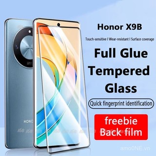 Kính cường lực Honor X9C X9B X9A 200 5G, bảo vệ màn hình Honor 200 Magic 7 Pro, bao phủ toàn bộ, keo dán toàn bộ, kính màn hình cong, quà tặng màng lưng bằng sợi carbon