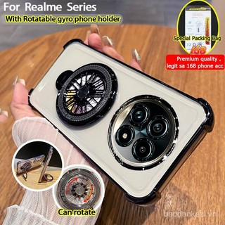 Realme 13 Plus 5g vỏ realme 13 Pro Plus 5g vỏ realme 12 12x13 5g Vỏ chống sốc rõ ràng với vỏ máy ảnh giá đỡ điện thoại xoay con quay hồi chuyển căng thẳng