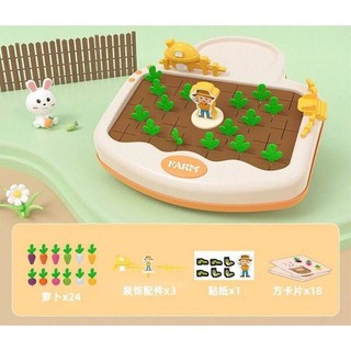 Đồ Chơi Nhổ Cà Rốt Nông Trại Cho Bé Phân Biệt Màu Sắc, Ghi Nhớ Montessori