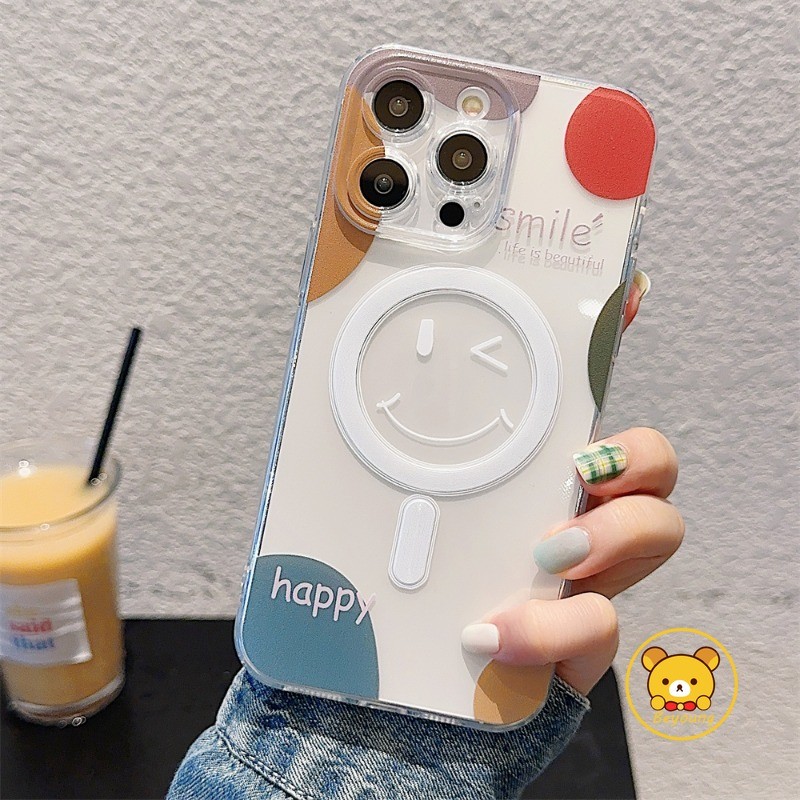 Dành Cho Xiaomi 15 Ultra 14T 14 Civi 13 12 13T 12T 12S 12X 11T Mi 11i 11 11X 10i 10 10S 10T 9 Lite Ultra 9T CC9 Pro 8 Smile Vỏ Sạc Không Dây Từ Tính Trong Suốt Vỏ Điện Thoại Hoạt Hình