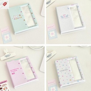 ALIK Phim Hoạt Hình Photo Booth Album Cho 40 Chiếc 2x6 Inch Dải Ảnh Đánh Dấu Trang 20 Chiếc 4x6 4R Giá Đỡ Ảnh Thẻ Nhỏ Lưu Trữ Sách VN