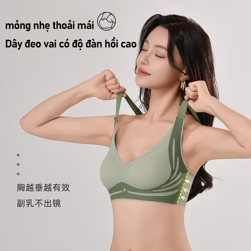 Áo ngực đẩy lên không dây,Hỗ trợ mạnh mẽ Đẩy lên Nâng chống chảy xệ,quần lót nữ không vòng thép