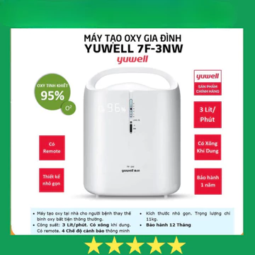 OXY Y TẾ - MÁY TẠO OXY 3 LÍT YUWELL 7F-3NW MÁY TẠO OXY CÓ KHÍ DUNG, ĐIỀU KHIỂN TỪ XA