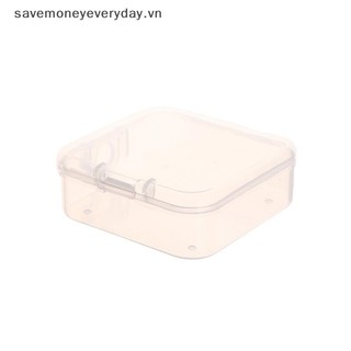 [savemoneyeveryday] Hộp Nhựa Cho Tam Giác / Tròn / Vuông Puff Bọt Biển Trong Suốt Túi Đựng Mỹ Phẩm Du Lịch Di Động [vn]