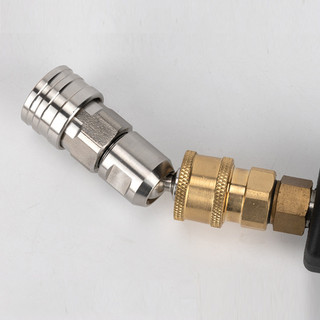 Khớp Nối Nhanh 1/4 Inch Đầu Xoay 360° Gập Góc 45° – Gắn Béc Rửa Xe Cao Áp, Chống Xoắn Dây, Tiện Lợi Cho Máy Rửa Xe