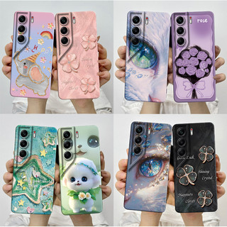 Dành Cho Tecno Camon 40 Pro 4G CM5 CM6 Ốp Lưng Thẩm Mỹ Hoa Bướm Xinh Đẹp Chống Sốc Silicon Mềm TPU Vỏ Điện Thoại Cho Camon40 40Pro Vỏ Vỏ