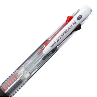 Mitsubishi Pencil 4-Color JetStream Ballpoint Pen 0.7mm Transparent Easy-Write SXE4500071P.T (× 2)