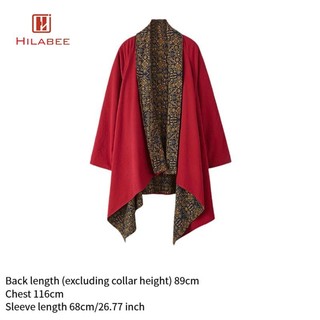 Áo khoác Cardigan dài in hình nam bằng vải lanh Cotton có thể đảo ngược Áo khoác Kimono