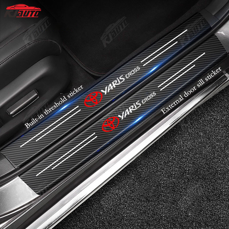 Toyota Yaris Cross Audi Car Sill Sticker Chống Trầy Xước Chống Thấm Nước Cốp Xe Bảo Vệ Cửa Xe Da Bao Phụ Kiện