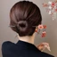 【Phụ Kiện Tóc】Trâm Cài Tóc Cổ Gỗ Đính Ngọc Tua Rua Hoa Phong Cách Cổ Điển Cao Cấp Cho Nữ