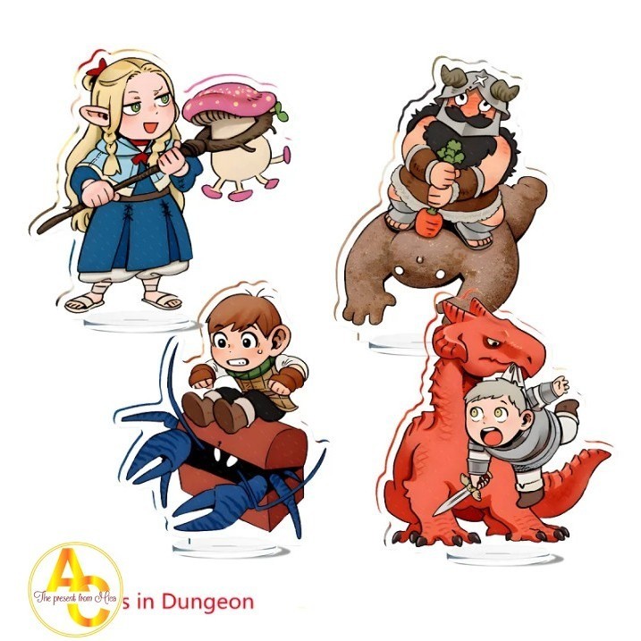 Mô Hình Standee Mica Delicious in Dungeon Marcille Laios Senshi ...