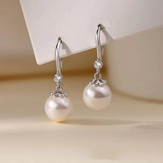 Bông tai ngọc trai bạc S925 Trang sức thời trang đơn giản Quà tặng nữ