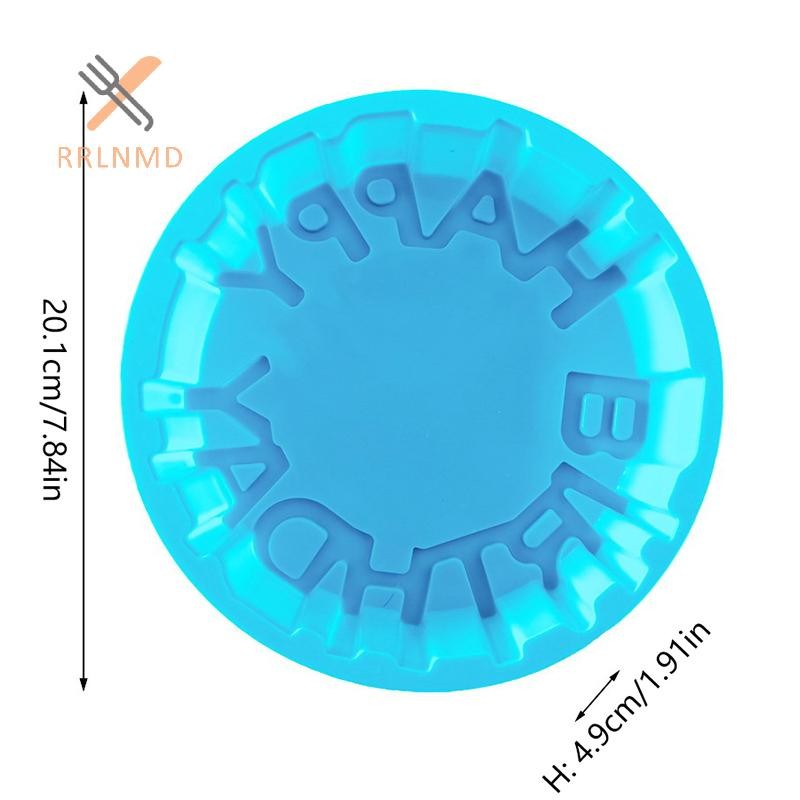 Rrlnmd Khuôn Bánh Silicon Lễ Hội Bánh Nướng Chảo Mousse Khuôn 3D DIY Thông Tư Chúc Mừng Sinh Nhật Handmade Nhà Bếp Dụng Cụ Nướng Bánh Accessorie MỚI