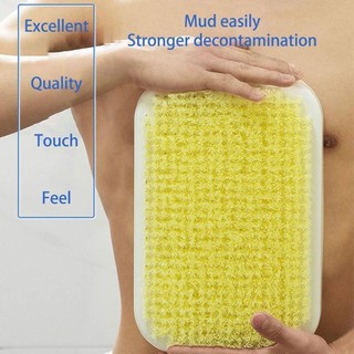 Miếng đệm massage lười biếng EARTHLYCO, miếng bọt biển treo tường, bàn chải tự dính chống trượt, dụng cụ làm sạch lưng cho nam nữ, dụng cụ phòng tắm bền