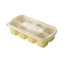 Hộp làm đá vuông 8 ô có nắp đậy bằng silicon nhiều màu sắc 14.2x7.2x3.5cm