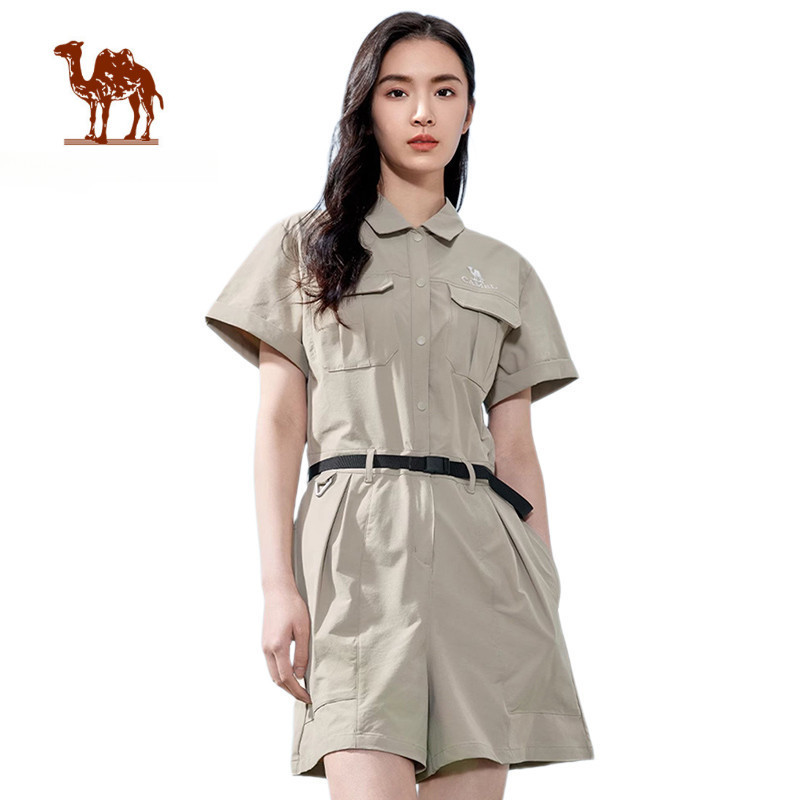 Ảnh CAMEL CROWN Nữ Áo liền quần Quần Short Chống Nắng Quần Du Lịch Thoáng Khí Quần Short Bảo Hộ Lao Động Áo liền quần 1