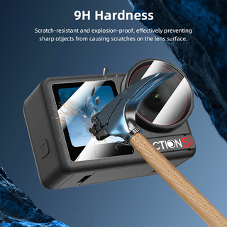 Dành Cho DJI Osmo Action 5 Pro Phim Cường Lực Bảo Vệ Màn Hình Phim Ống Kính Máy Ảnh Kính Phim Phụ Kiện Máy Ảnh