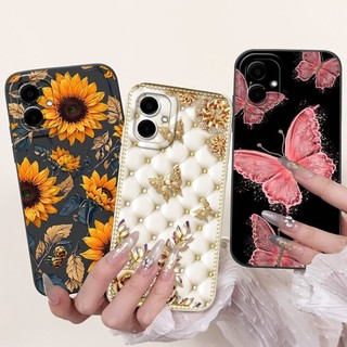Dành Cho Samsung Galaxy A06 Ốp lưng Samsung A16 4G 5G Vỏ Sang Trọng Nữ Tính Thời Trang Hoa Cúc Ốp Lưng Silicon Lỏng Mềm