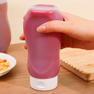 Chai Bóp Nước Sốt - Hộp Đựng Salad Chống Rò Rỉ - Hộp Gia Vị Sốt Cà Chua Nhà Bếp Có Nắp